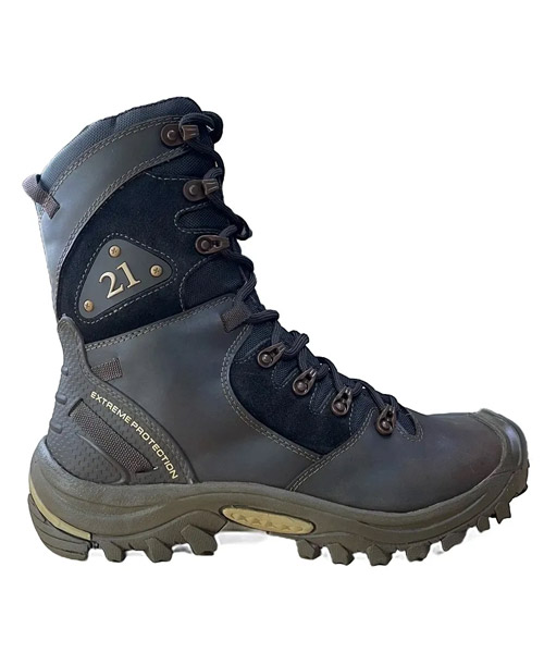 Bota militar Swat color chocolate para hombre