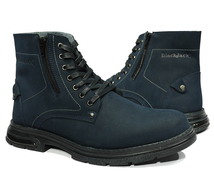 Bota casual Leñador Luxe color azul para hombre - 2810