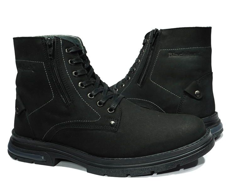 Bota casual Leñador Luxe color negro para hombre - 2819
