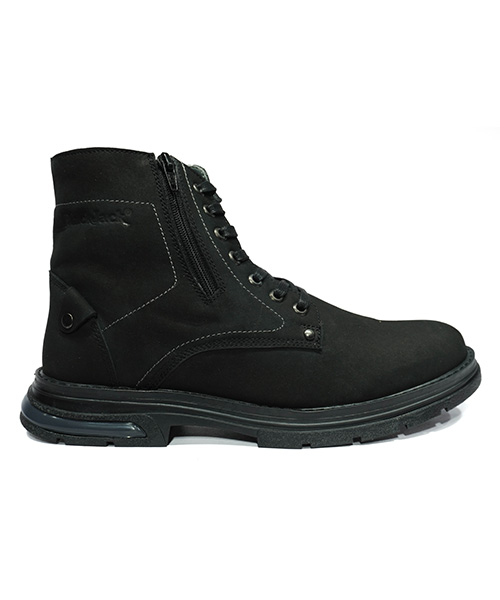Bota casual Leñador Luxe color negro para hombre