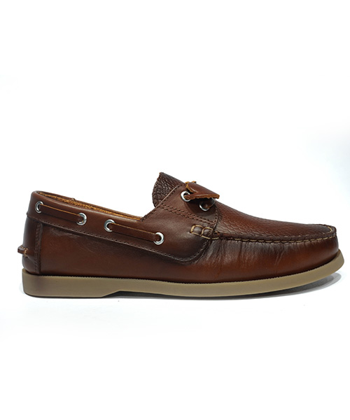 Zapato mocasín Apache para hombre color miel cascabel