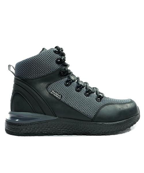 Bota outdoor Munich color negro gris para hombre