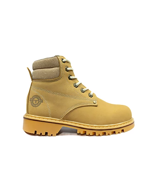 Bota outdoor Tauro w color Oro para mujer
