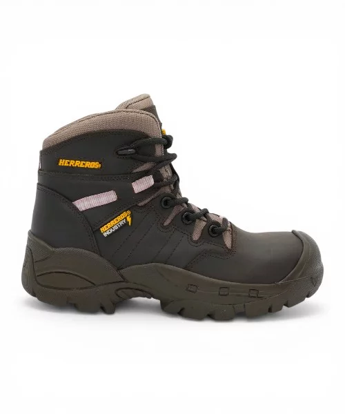 Bota de seguridad fenix color café para mujer